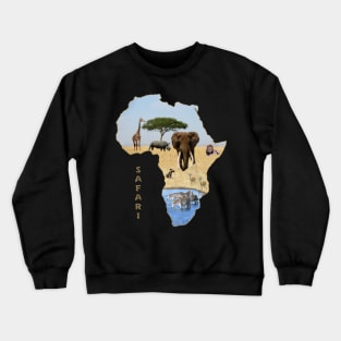 Safari in Africa Crewneck Sweatshirt